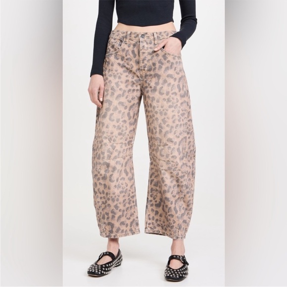 Free People Good Luck Mid Rise Barrel Jeans - Picture 6 of 12